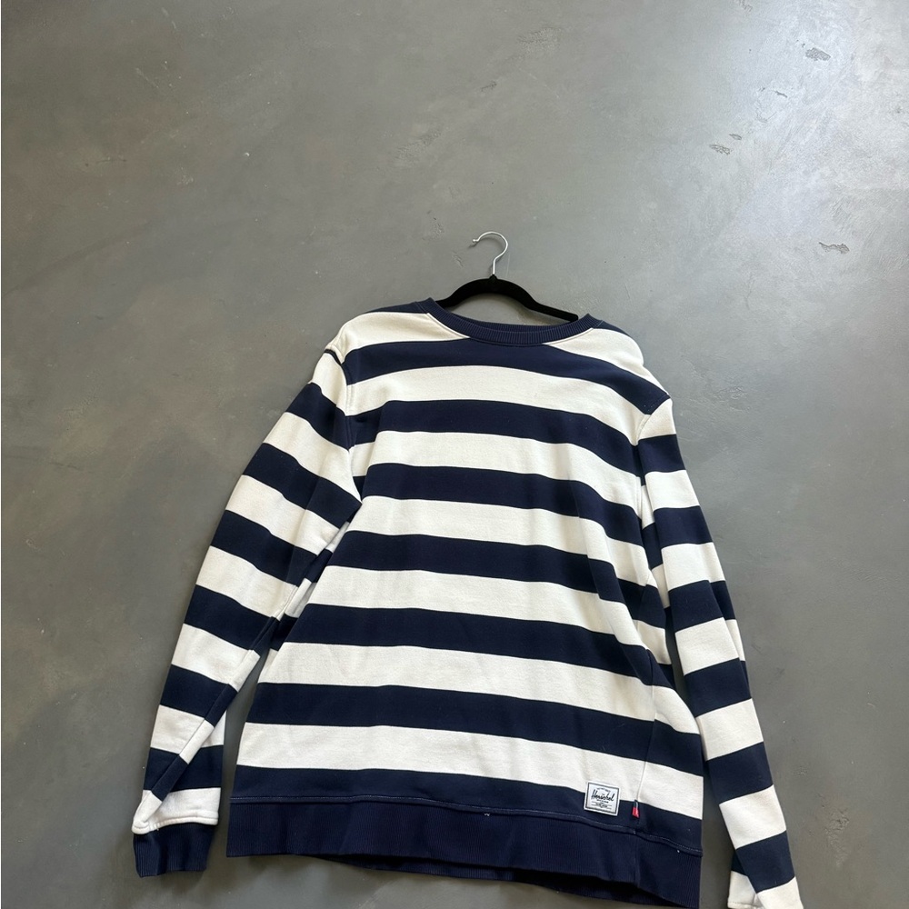 Herschel Supply Company Navy and White Crewneck Sweater
